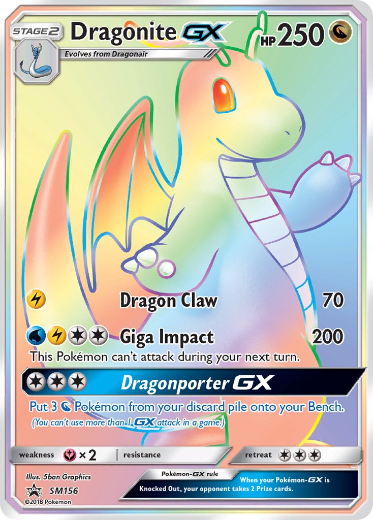 Dragonite GX (SM156) (Jumbo Card) [Sun & Moon: Black Star Promos] | Rock City Comics