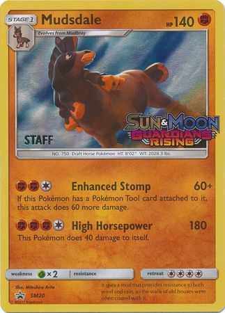 Mudsdale (SM20) (Staff Prerelease Promo) [Sun & Moon: Black Star Promos] | Rock City Comics