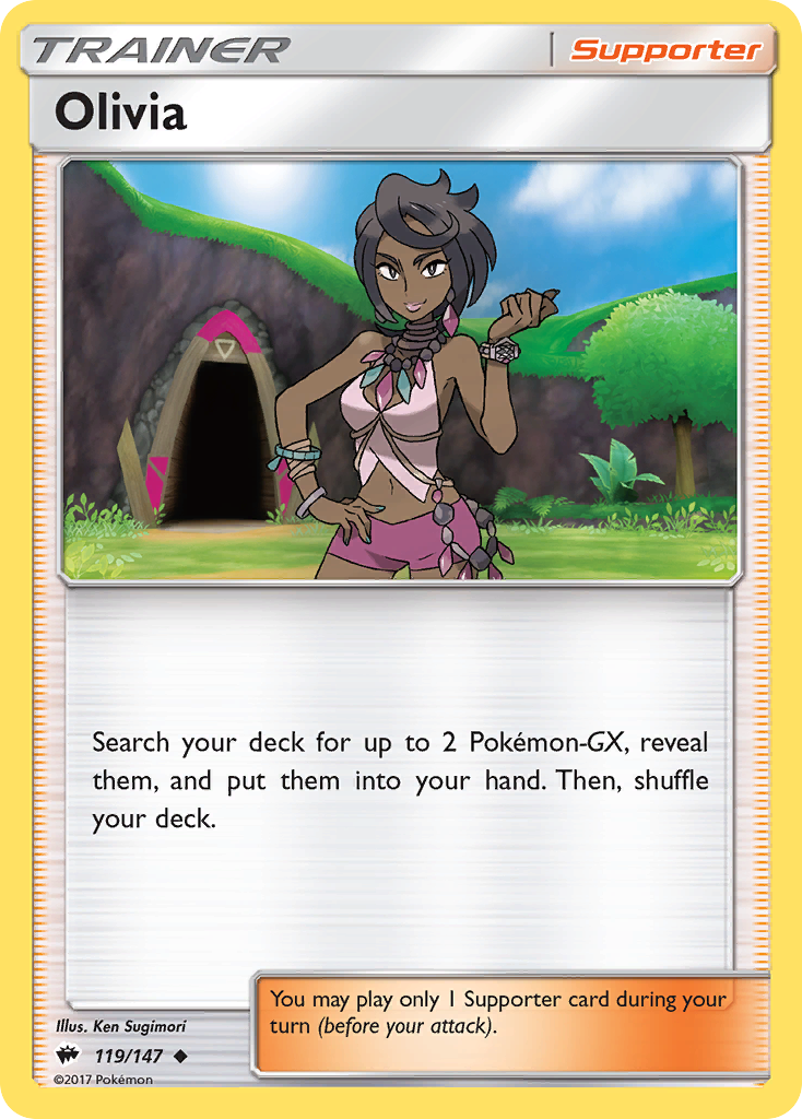 Olivia (119/147) [Sun & Moon: Burning Shadows] | Rock City Comics