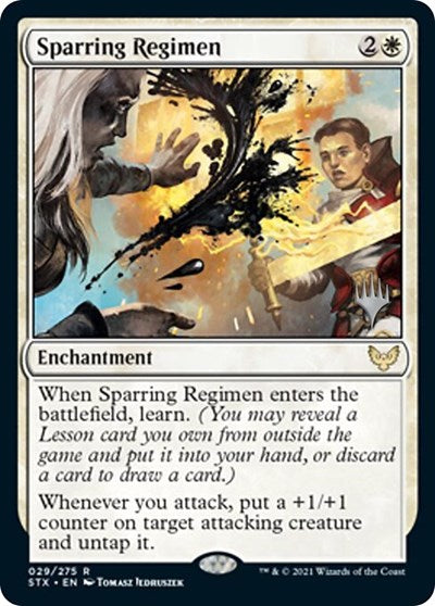 Sparring Regimen (Promo Pack) [Strixhaven: School of Mages Promos] | Rock City Comics