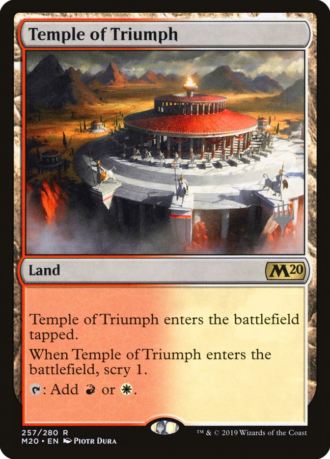 Temple of Triumph (Promo Pack) [Core Set 2020 Promos] | Rock City Comics