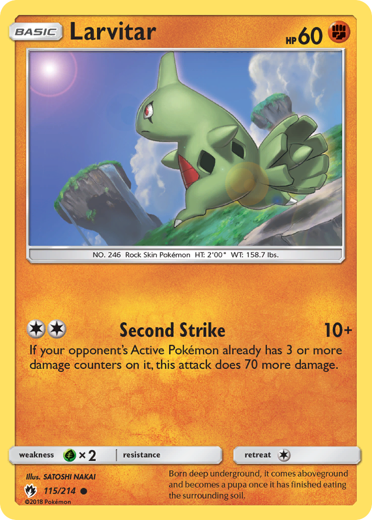 Larvitar (115/214) [Sun & Moon: Lost Thunder] | Rock City Comics