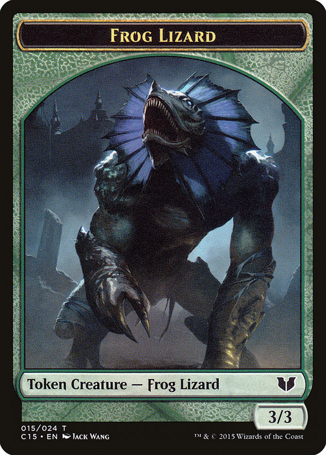 Frog Lizard Token [Commander 2015 Tokens] | Rock City Comics