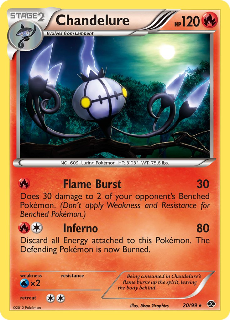 Chandelure (20/99) (Theme Deck Exclusive) [Black & White: Next Destinies] | Rock City Comics