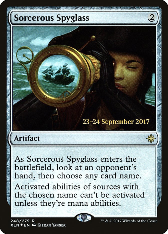 Sorcerous Spyglass  [Ixalan Prerelease Promos] | Rock City Comics