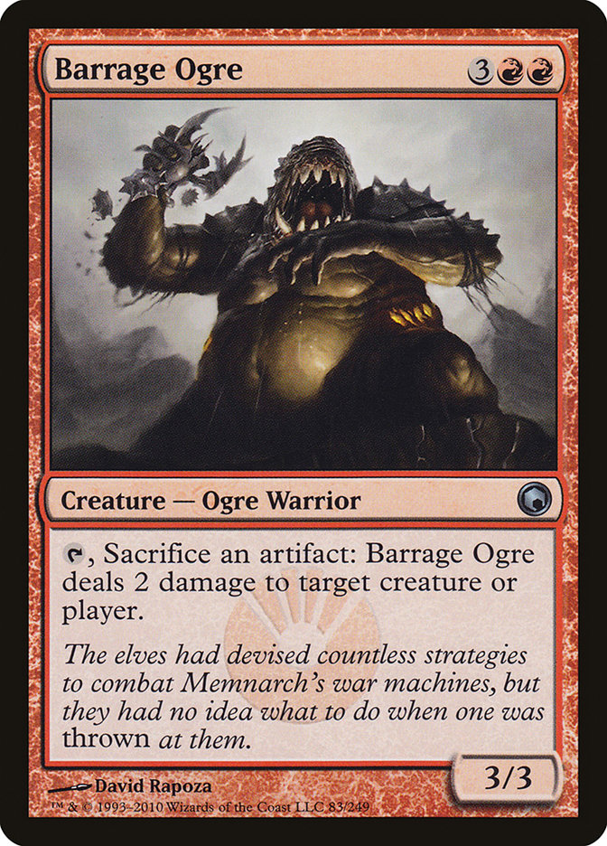 Barrage Ogre [Scars of Mirrodin] | Rock City Comics