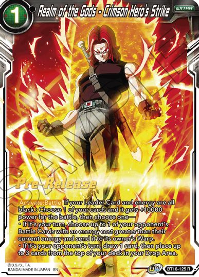 Realm of the Gods - Crimson Hero's Strike (BT16-125) [Realm of the Gods Prerelease Promos] | Rock City Comics