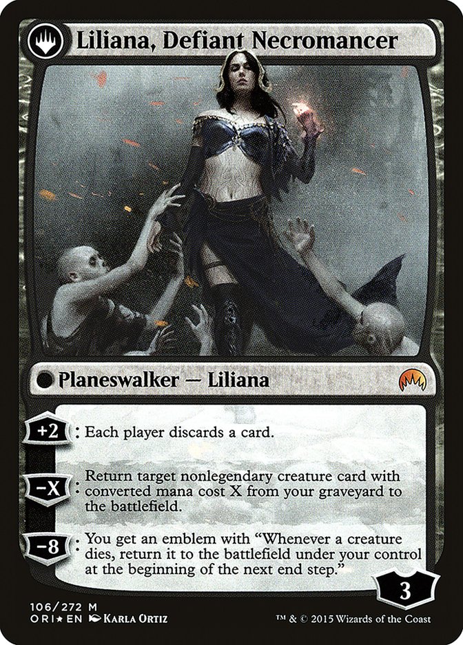 Liliana, Heretical Healer // Liliana, Defiant Necromancer [Magic Origins Prerelease Promos] | Rock City Comics