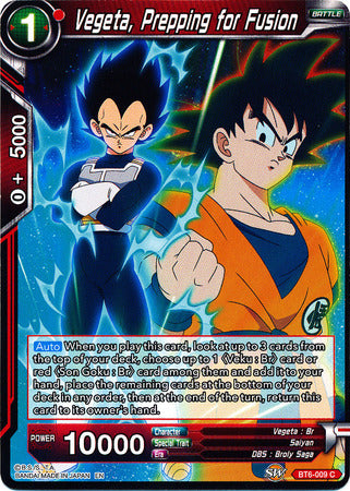 Vegeta, Prepping for Fusion [BT6-009] | Rock City Comics