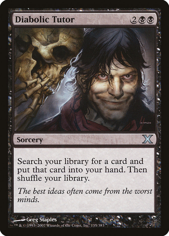 Diabolic Tutor [Tenth Edition] | Rock City Comics