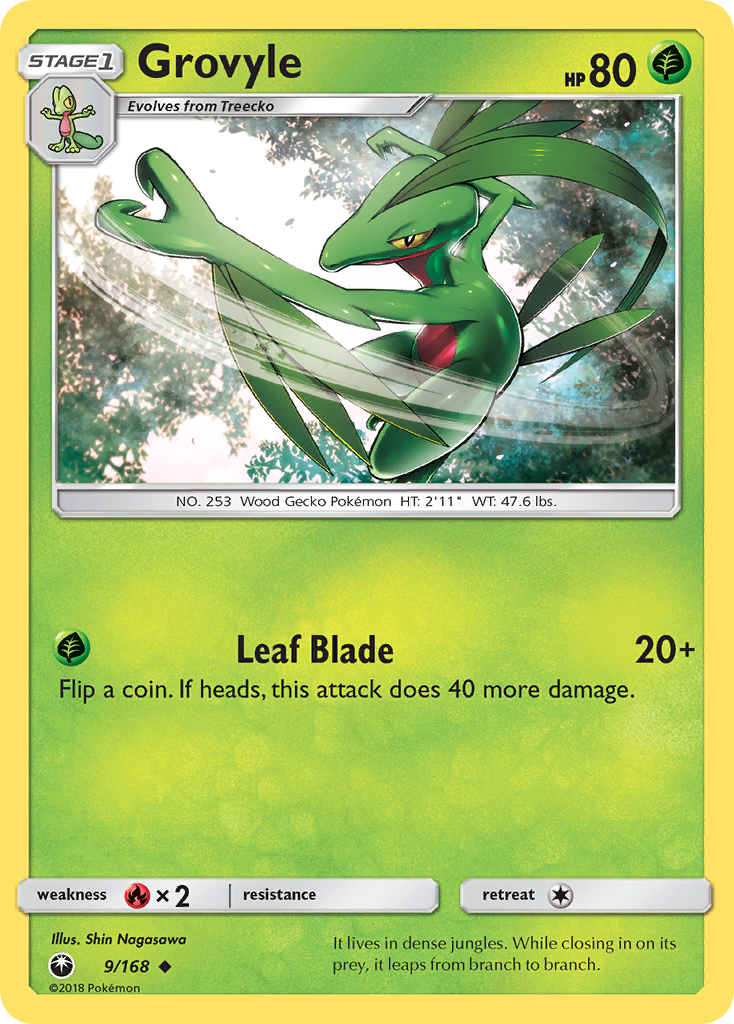 Grovyle (9/168) [Sun & Moon: Celestial Storm] | Rock City Comics