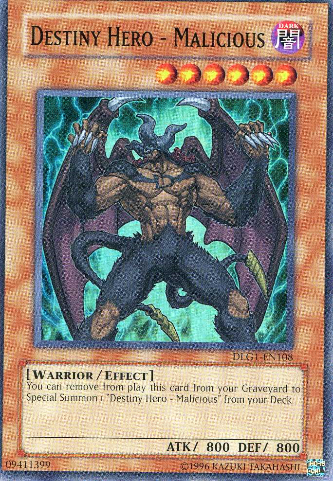 Destiny HERO - Malicious [DLG1-EN108] Super Rare | Rock City Comics