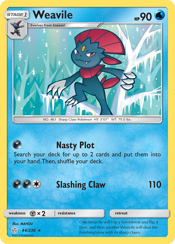 Weavile (44/236) [Sun & Moon: Cosmic Eclipse] | Rock City Comics