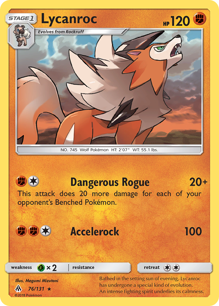 Lycanroc (76/131) [Sun & Moon: Forbidden Light] | Rock City Comics