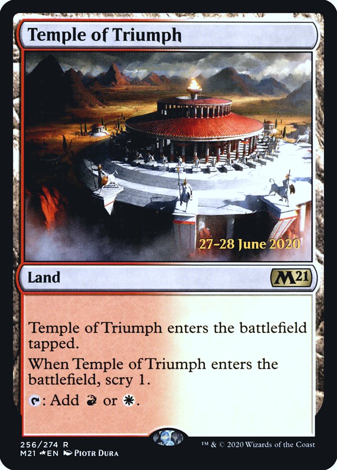 Temple of Triumph  [Core Set 2021 Prerelease Promos] | Rock City Comics