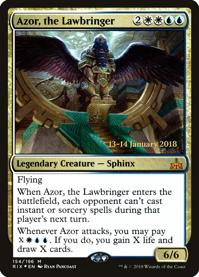 Azor, the Lawbringer [Rivals of Ixalan Prerelease Promos] | Rock City Comics