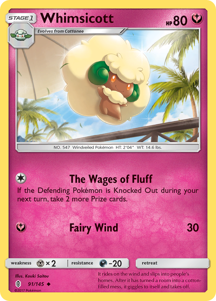 Whimsicott (91/145) [Sun & Moon: Guardians Rising] | Rock City Comics