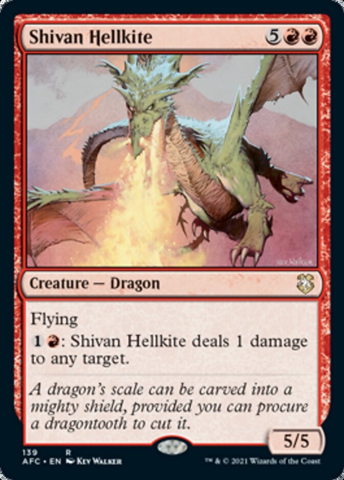 Shivan Hellkite [Dungeons & Dragons: Adventures in the Forgotten Realms Commander] | Rock City Comics