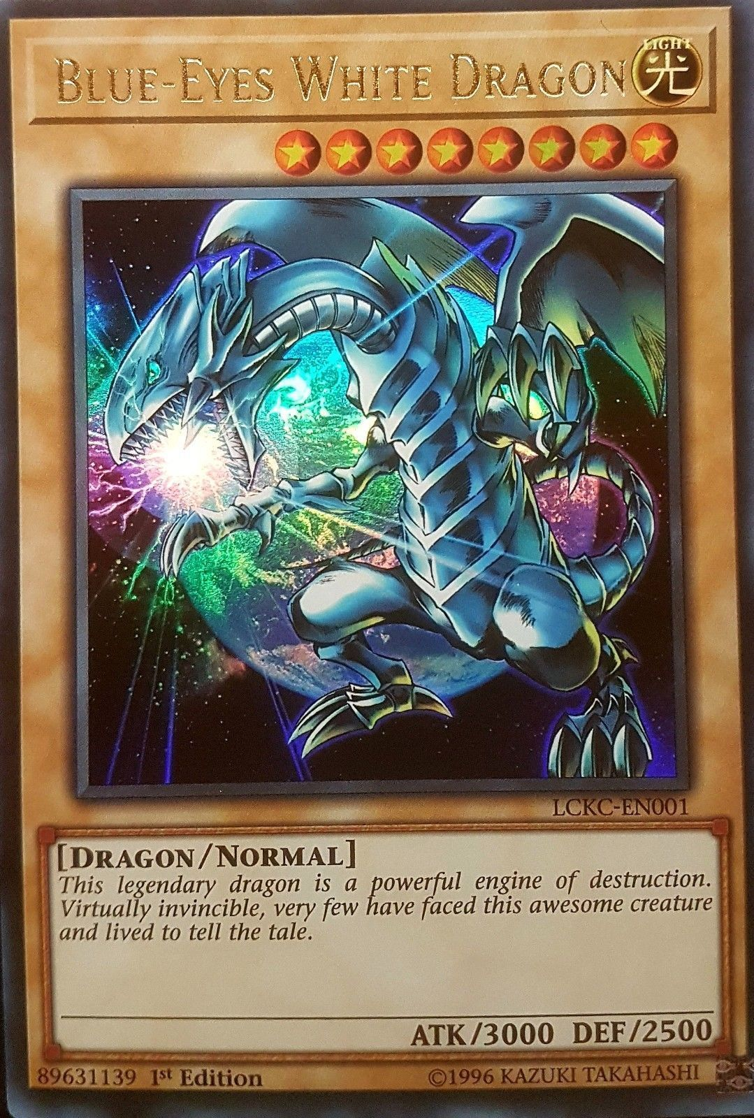 Blue-Eyes White Dragon (Version 3) [LCKC-EN001] Ultra Rare | Rock City Comics