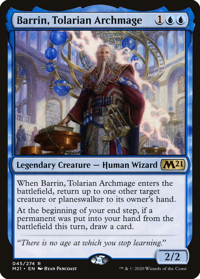 Barrin, Tolarian Archmage (Promo Pack) [Core Set 2021 Promos] | Rock City Comics