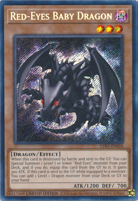 Red-Eyes Baby Dragon [LDS1-EN010] Secret Rare | Rock City Comics