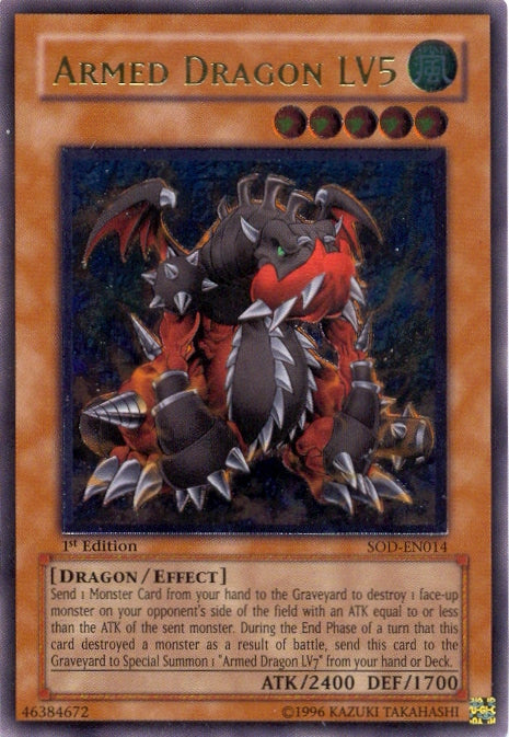 Armed Dragon LV5 [SOD-EN014] Ultimate Rare | Rock City Comics