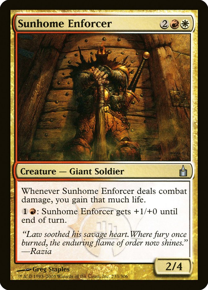 Sunhome Enforcer [Ravnica: City of Guilds] | Rock City Comics