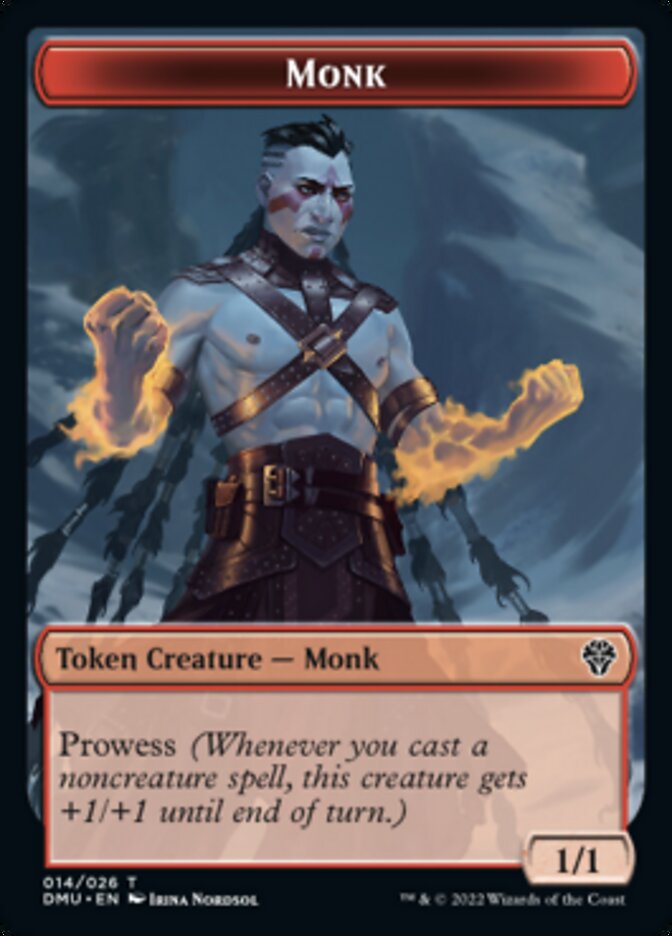 Monk Token [Dominaria United Tokens] | Rock City Comics