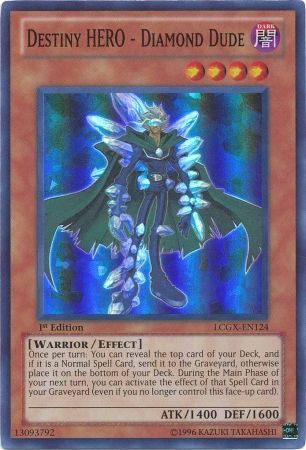 Destiny HERO - Diamond Dude [LCGX-EN124] Super Rare | Rock City Comics