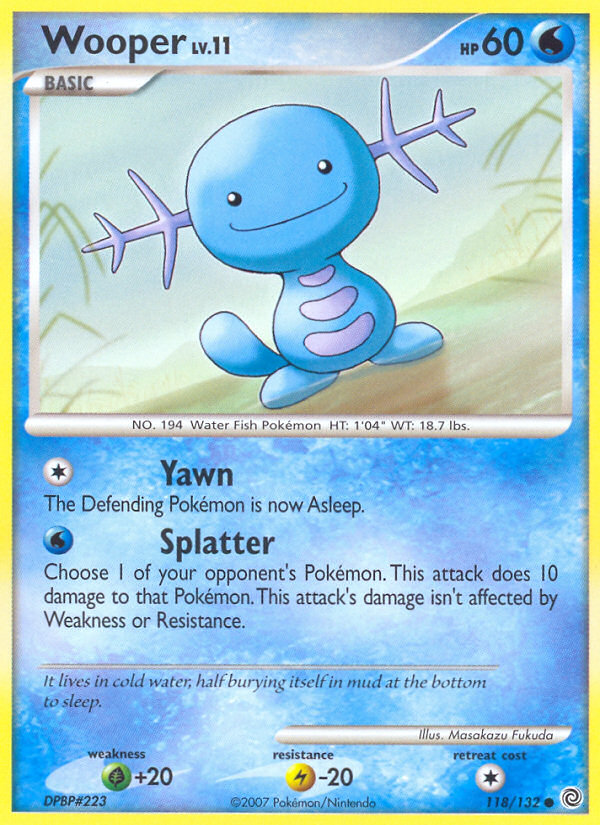 Wooper (118/132) [Diamond & Pearl: Secret Wonders] | Rock City Comics