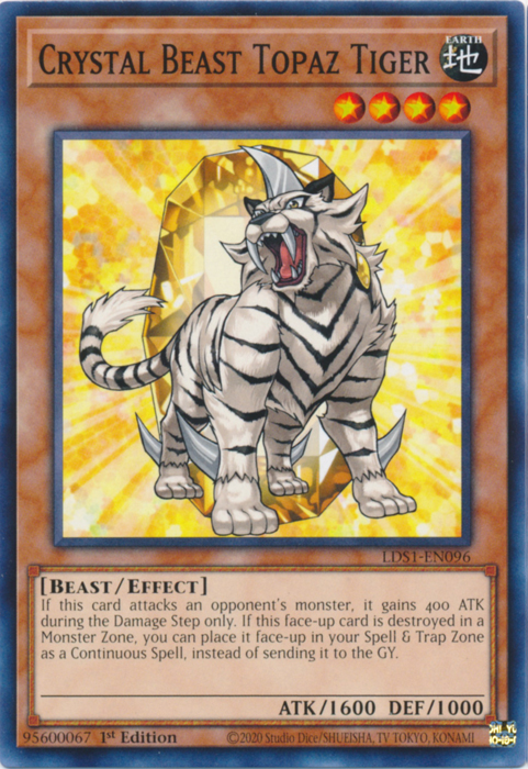 Crystal Beast Topaz Tiger [LDS1-EN096] Common | Rock City Comics