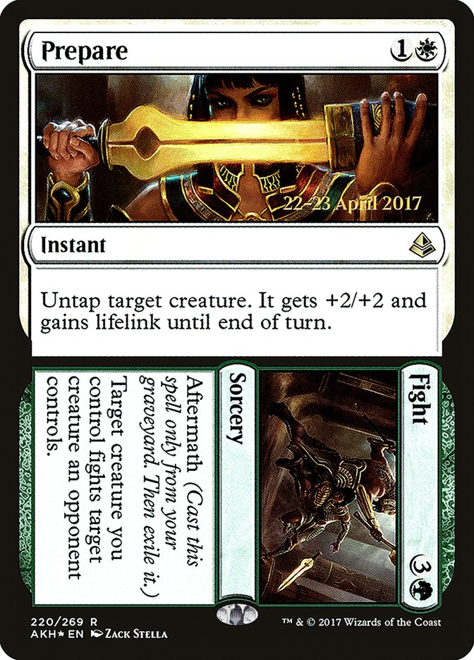 Prepare // Fight  [Amonkhet Prerelease Promos] | Rock City Comics