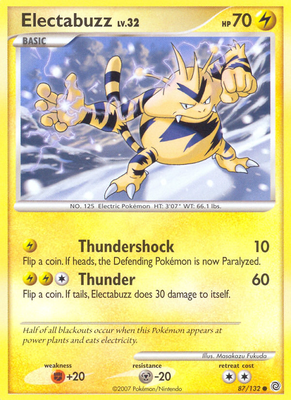 Electabuzz (87/132) [Diamond & Pearl: Secret Wonders] | Rock City Comics