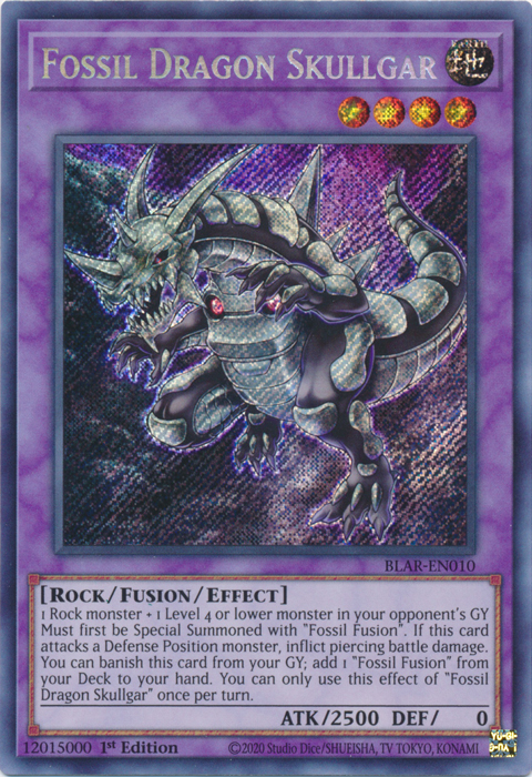 Fossil Dragon Skullgar [BLAR-EN010] Secret Rare | Rock City Comics