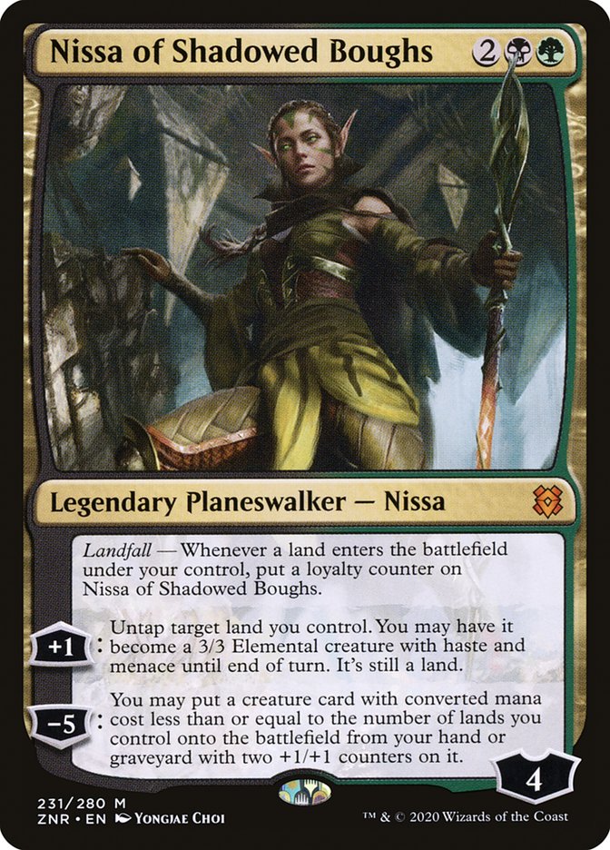 Nissa of Shadowed Boughs [Zendikar Rising] | Rock City Comics