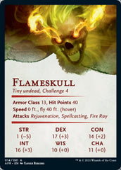 Flameskull Art Card [Dungeons & Dragons: Adventures in the Forgotten Realms Art Series] | Rock City Comics