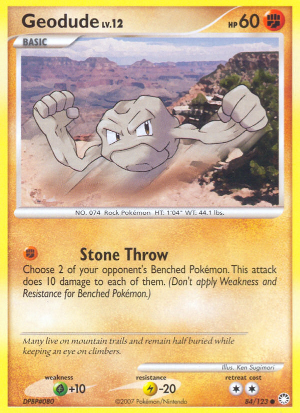 Geodude (84/123) [Diamond & Pearl: Mysterious Treasures] | Rock City Comics