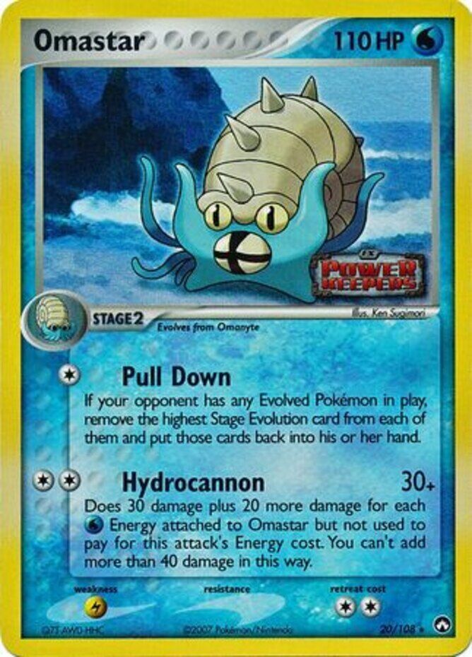 Omastar (20/108) (Stamped) [EX: Power Keepers] | Rock City Comics