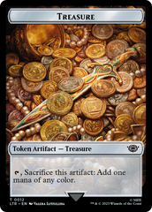 Elf Warrior // Treasure Double Sided Token [The Lord of the Rings: Tales of Middle-Earth Commander Tokens] | Rock City Comics