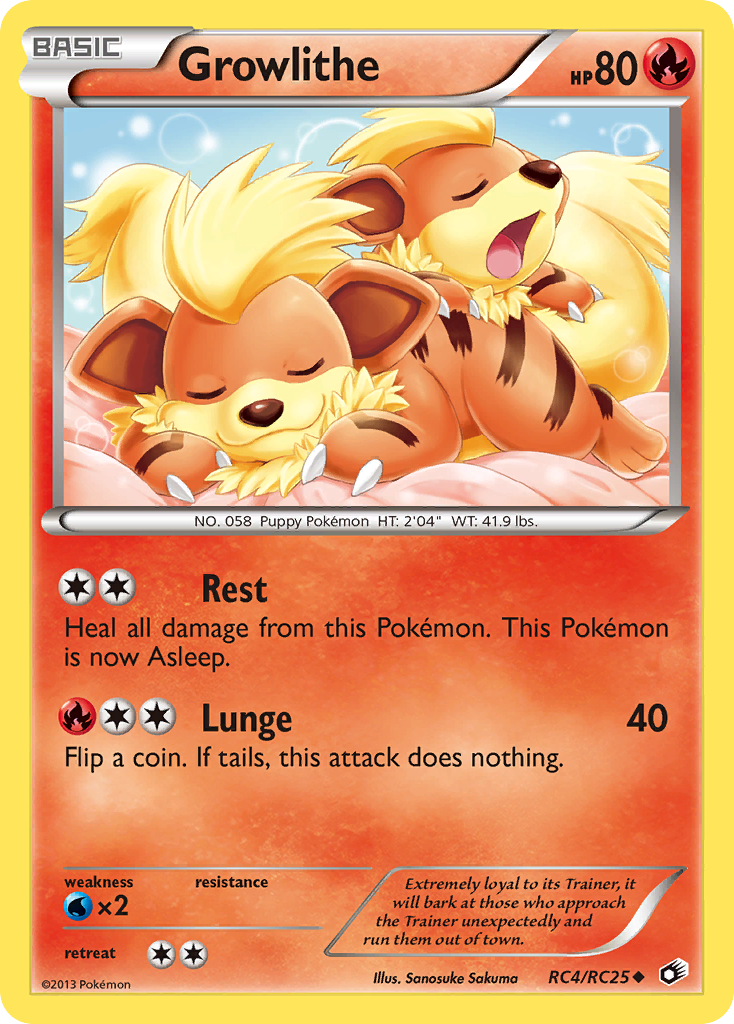 Growlithe (RC4/RC25) [Black & White: Legendary Treasures] | Rock City Comics