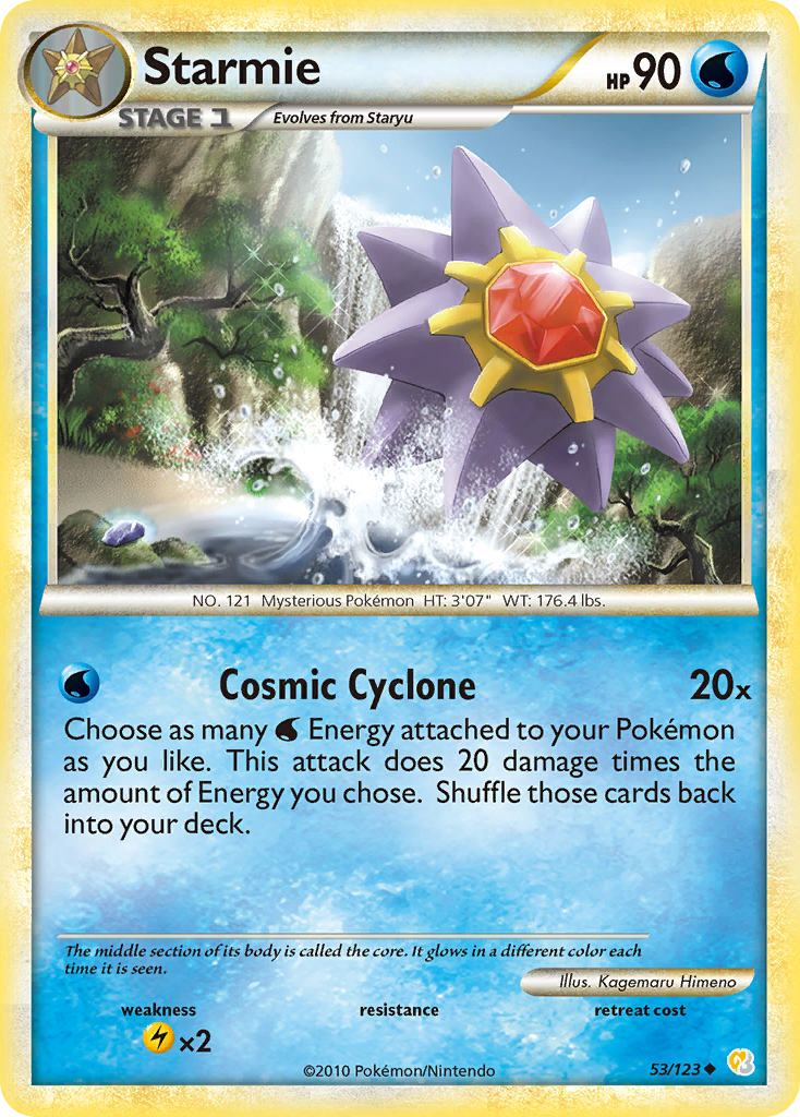 Starmie (53/123) [HeartGold & SoulSilver: Base Set] | Rock City Comics