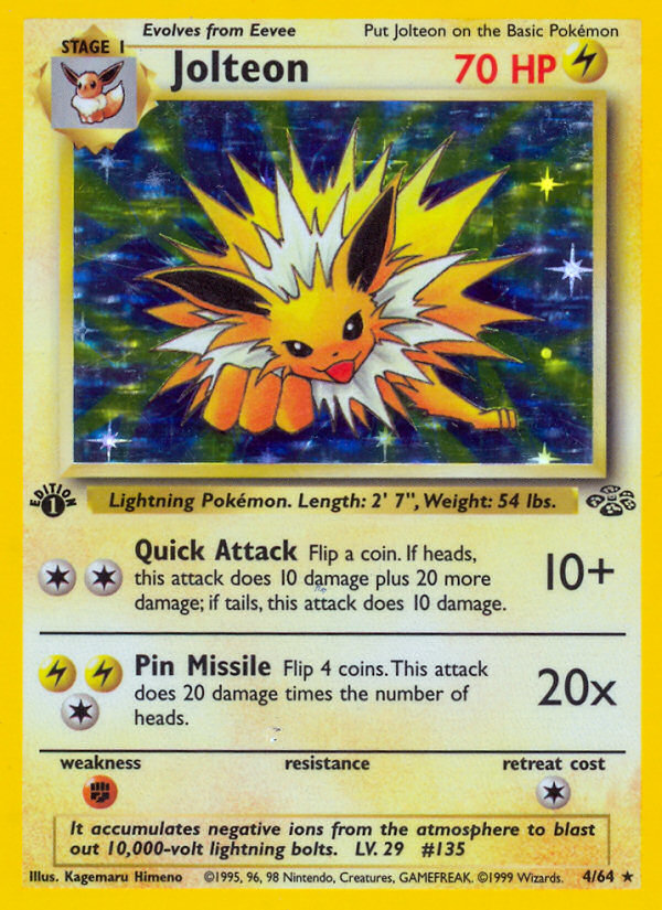 Jolteon (4/64) [Jungle 1st Edition] | Rock City Comics