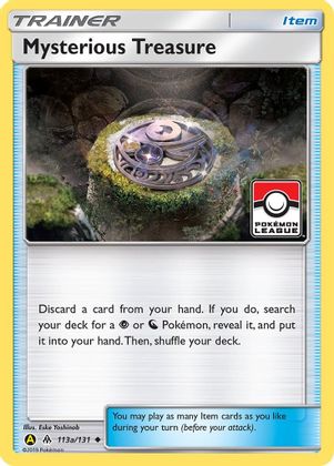 Mysterious Treasure (113a/131) (League Promo) [Sun & Moon: Forbidden Light] | Rock City Comics