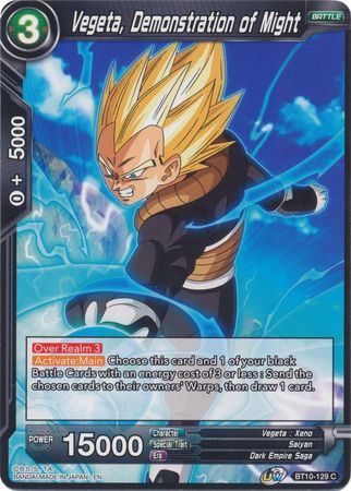 Vegeta, Demonstration of Might (BT10-129) [Rise of the Unison Warrior 2nd Edition] | Rock City Comics