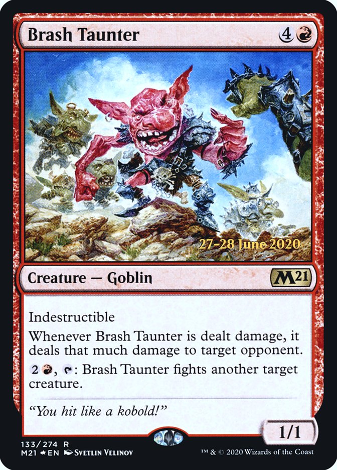 Brash Taunter  [Core Set 2021 Prerelease Promos] | Rock City Comics