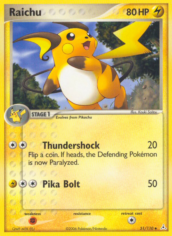 Raichu (51/110) [EX: Holon Phantoms] | Rock City Comics