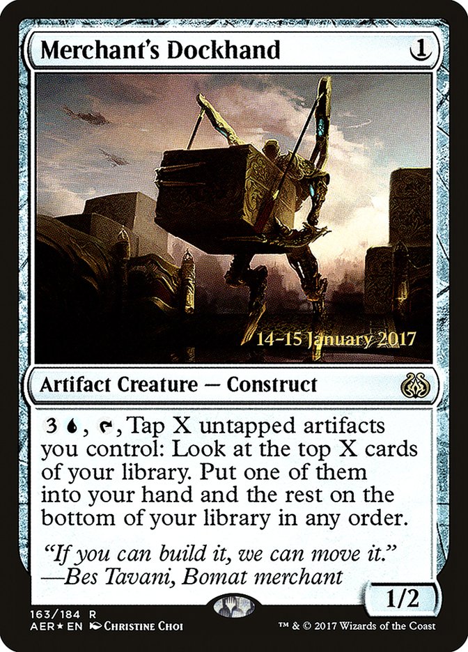 Merchant's Dockhand  [Aether Revolt Prerelease Promos] | Rock City Comics