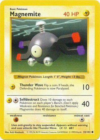 Magnemite (53/102) [Base Set Shadowless Unlimited] | Rock City Comics