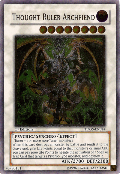 Thought Ruler Archfiend [TDGS-EN044] Ultimate Rare | Rock City Comics