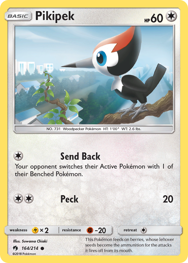 Pikipek (164/214) [Sun & Moon: Lost Thunder] | Rock City Comics